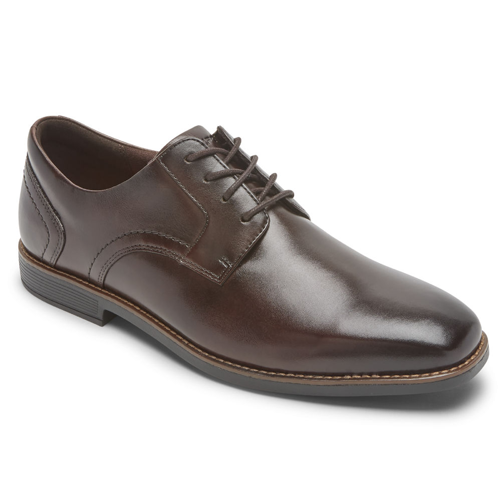 Rockport Schnürschuhe Herren Dunkelbraun - Slayter Plain Toe Shoe - IBECWN267